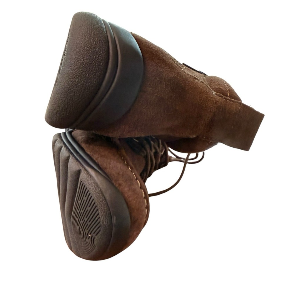 Earth Origins Diane Ankle Boot Brown Suede Size 9.5 Hiking Walking EUC - Picture 12 of 15
